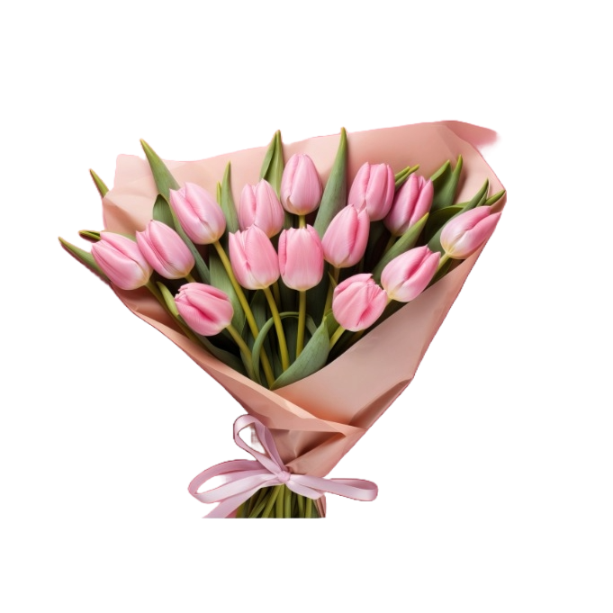 Pink Tulips Bouquet