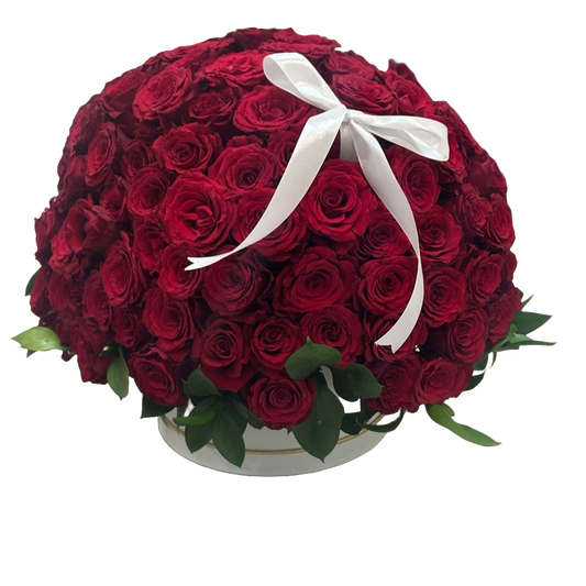 120 Red Roses in a Box